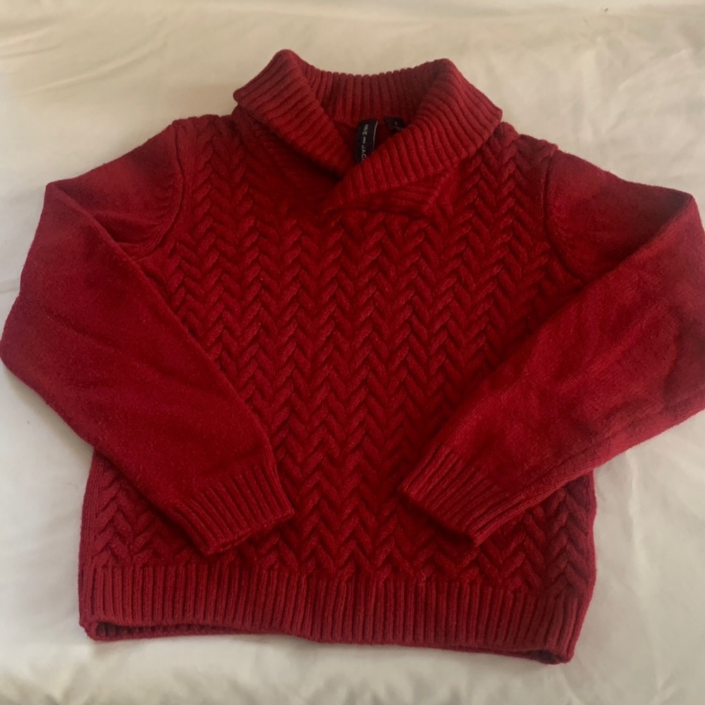 Janie and Jack Red Sweater for Kids
